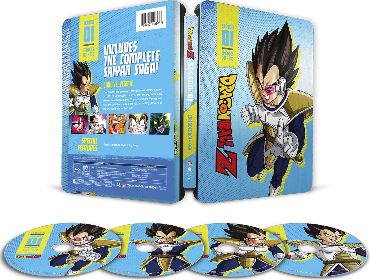 Dragon Ball Z Season 9 Episodes 254-291 STEELBOOK (Blu-ray, 2020, 4-Disc)  anime 704400103582