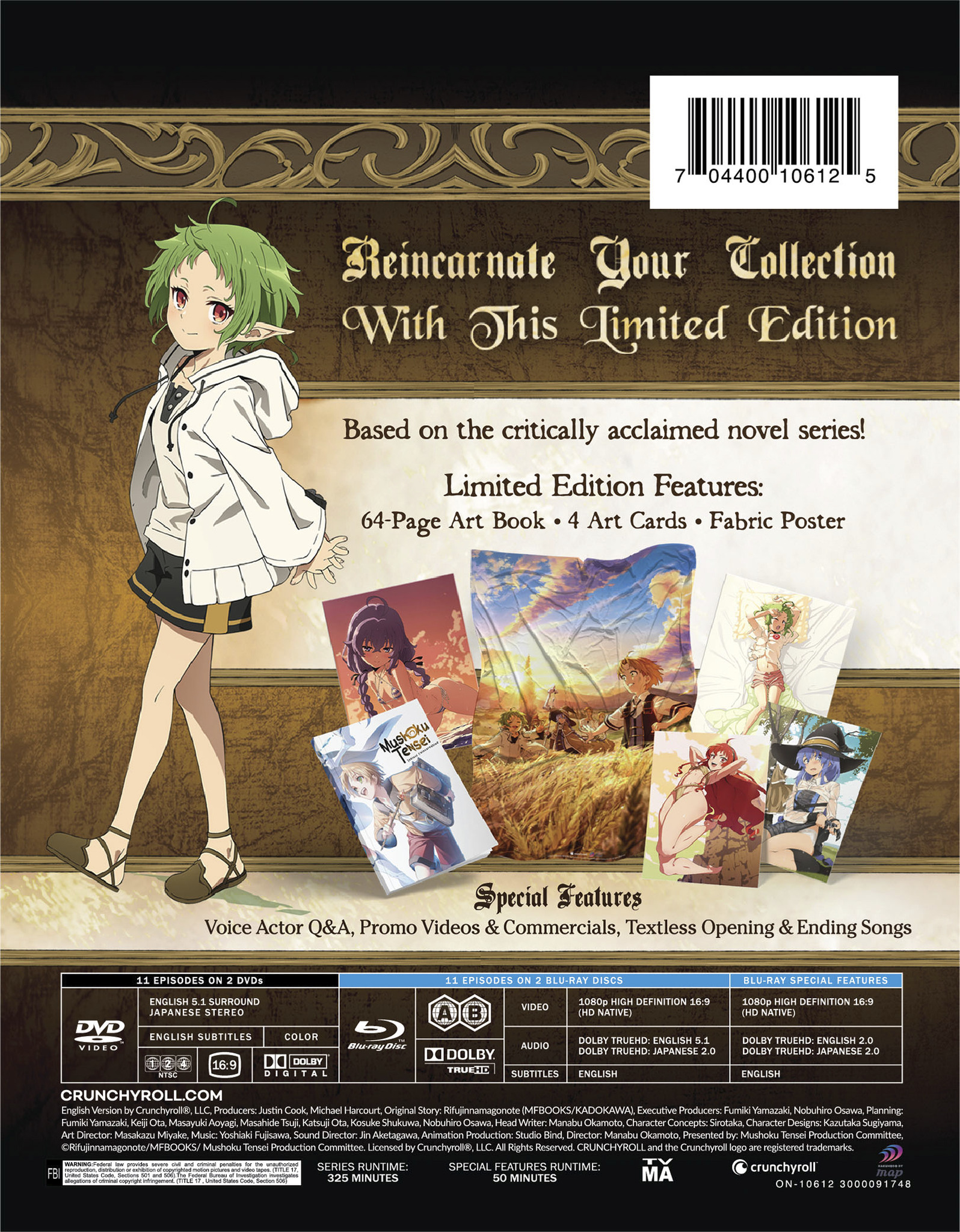 Mushoku Tensei Vol.4 First Limited Edition Bluray Booklet