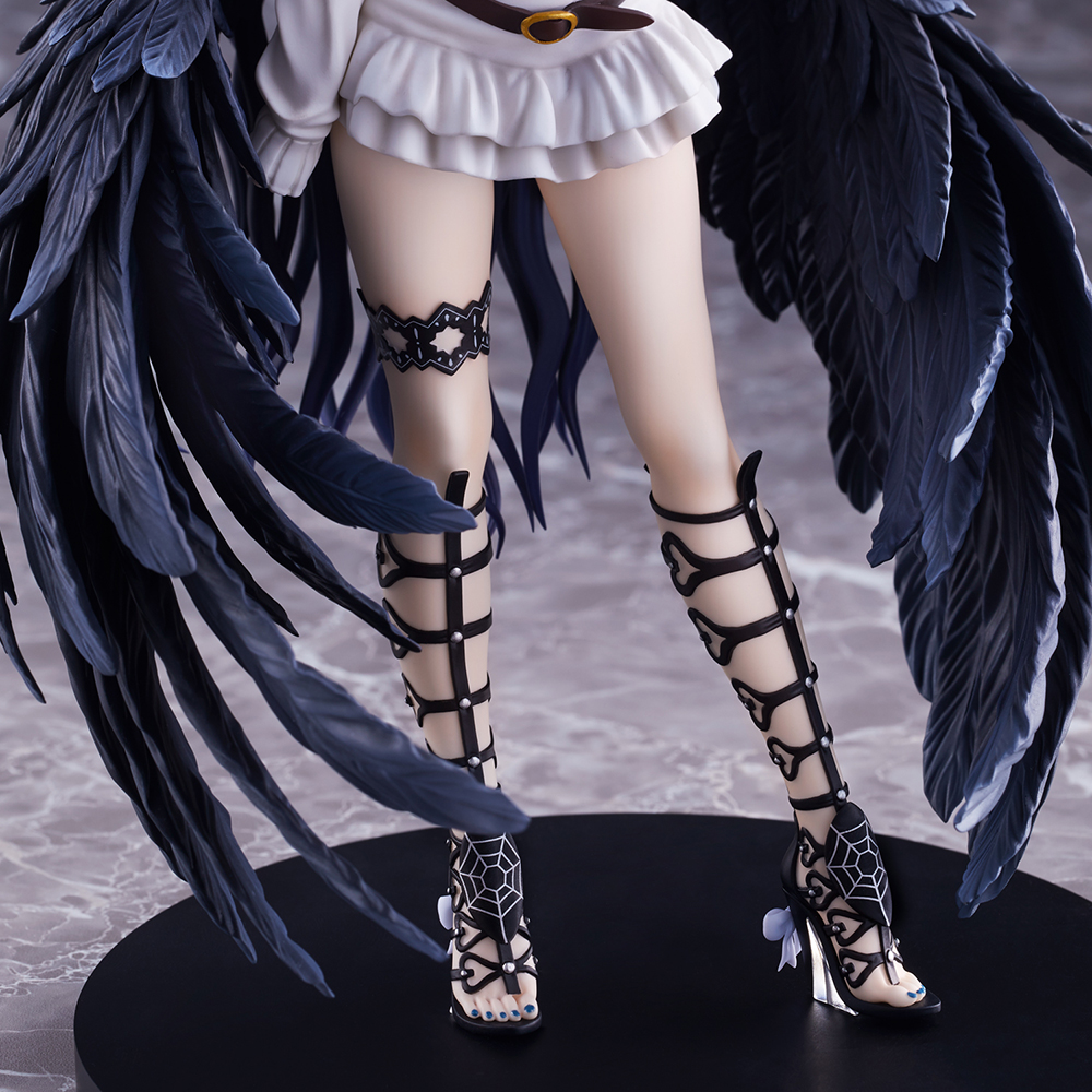 Anime Figure Overlord Albedo Q version Long Skirt Standing Girl Replaceable  Model PVC Collection Toy Decoration Gift 10CM AlbedoWith box | PGMall