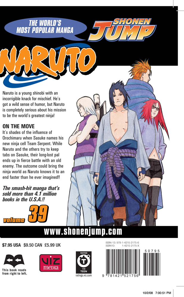 Naruto Manga Volume 39 | Crunchyroll Store