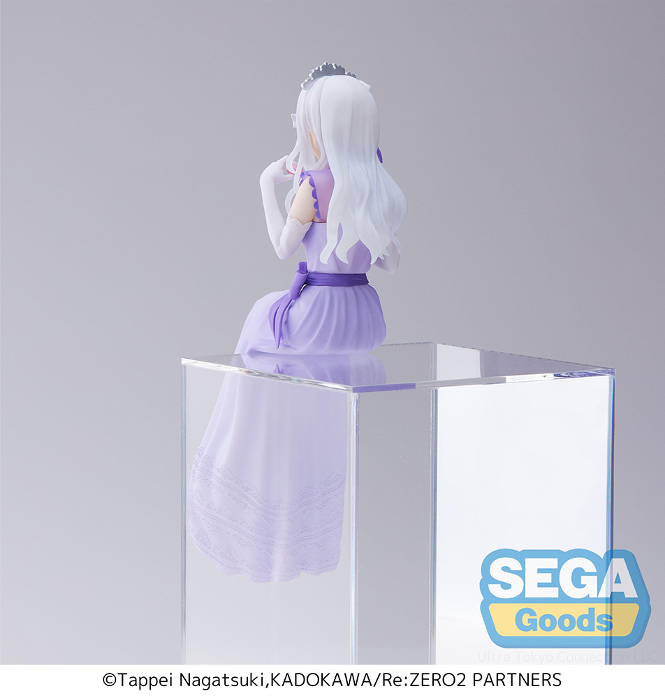Emilia Dressed-Up Party Perching Ver Re:ZERO Lost in Memories PM Prize Figure image count 2