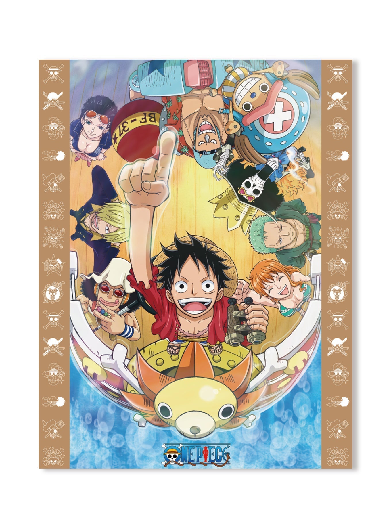 One Piece - Straw Hat Crew Group Throw Blanket image count 0