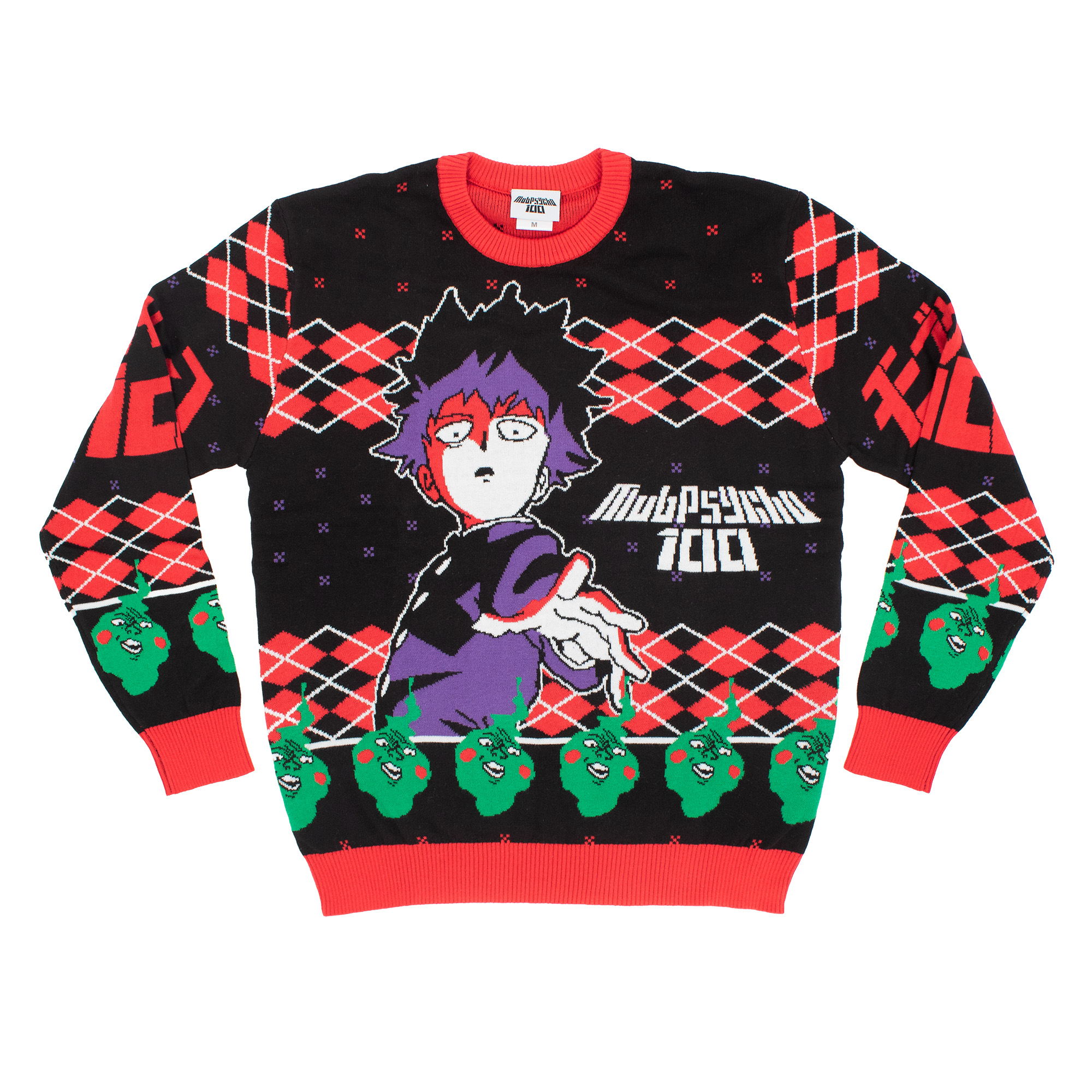 Mob Psycho 100 - Mob and Dimple Holiday Sweater image count 0