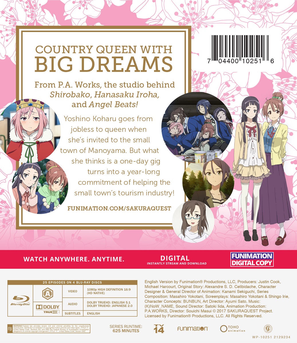 Sakura Quest - The Complete Series - Essentials - Blu-ray | Crunchyroll  Store