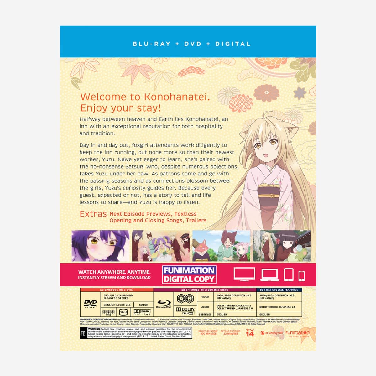 Konohana Kitan - The Complete Series - Blu-ray + DVD | Crunchyroll Store