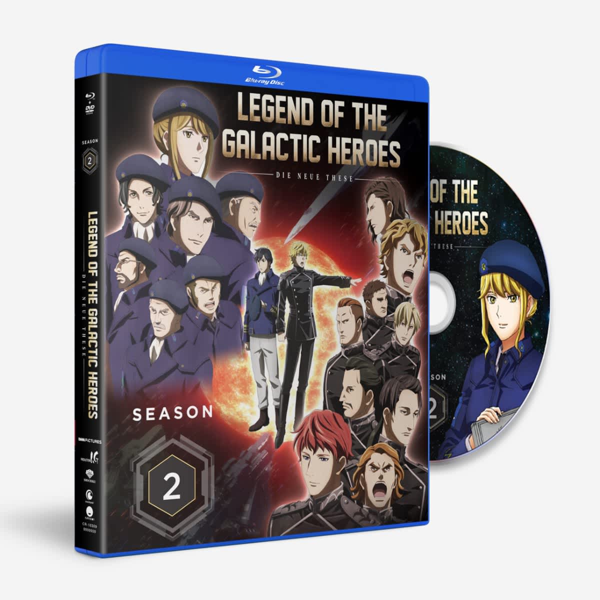 The Legend of the Legendary Heroes Season 1 Pt. 1 & 2 blu-ray/dvd  704400089510 