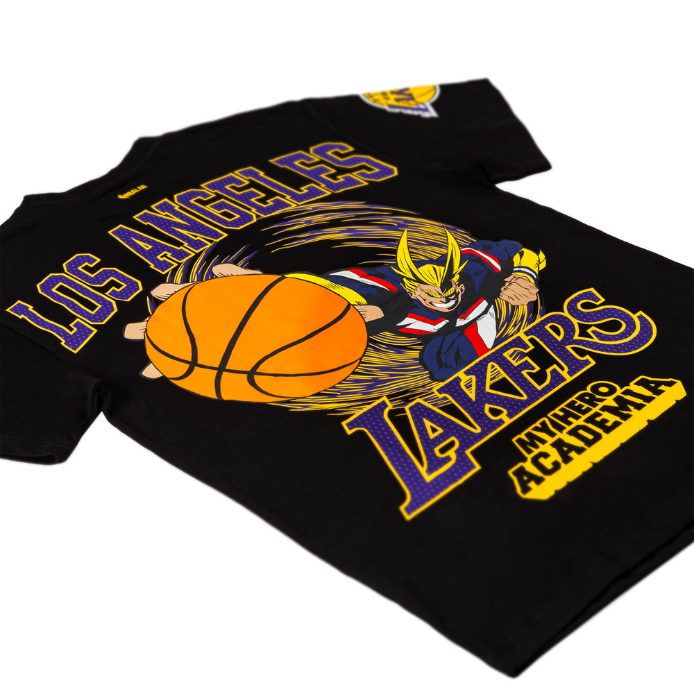 My Hero Academia – My Hero Academia x NBA Los Angeles Lakers x Hyperfly All Might SS T-shirt image count 3