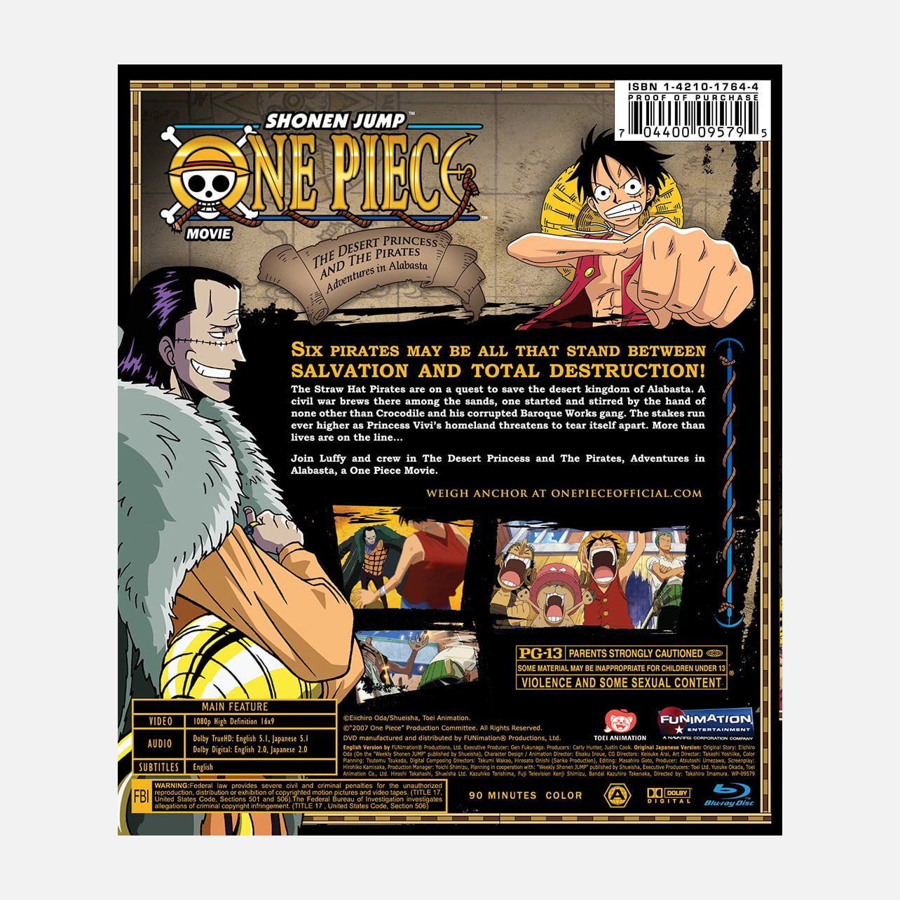 One Piece - The Desert Princess and the Pirates, Adventures in Alabasta - Blu-ray image count 1