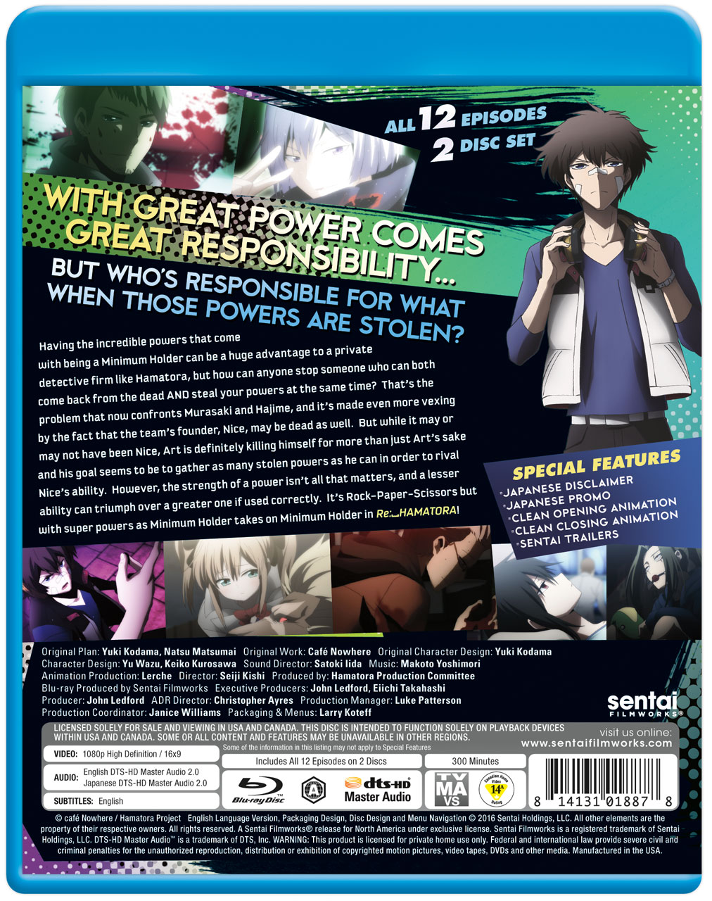 RE: Hamatora the Animation Season 2 Blu-ray | Crunchyroll Store