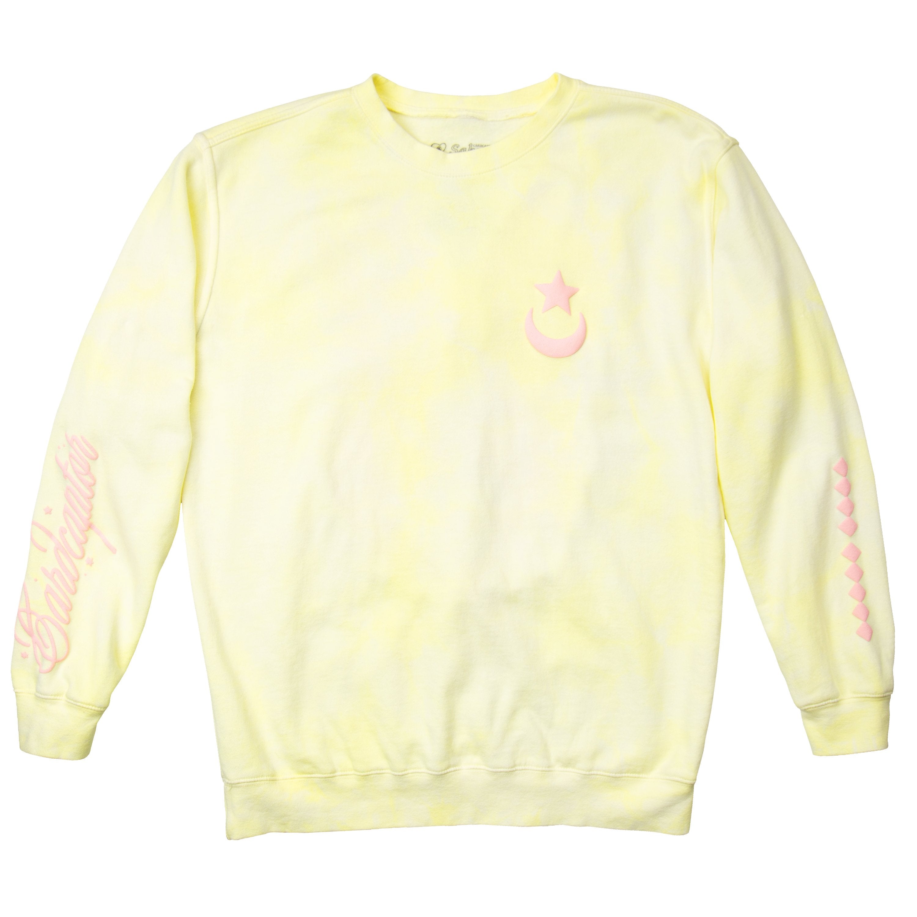 CR Loves Cardcaptor Sakura: Clear Card - Yellow Tie Dye Cardcaptor Wings Crew Sweatshirt image count 1