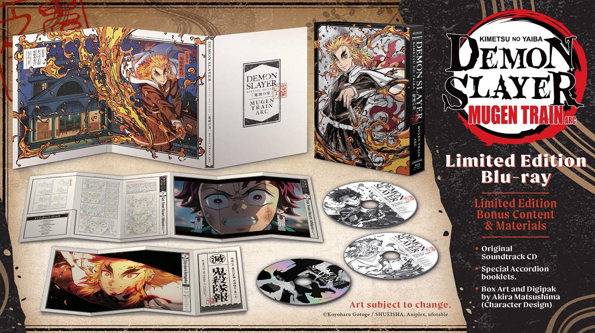 Demon Slayer Kimetsu no Yaiba Mugen Train Arc Limited Edition Blu-ray image count 1