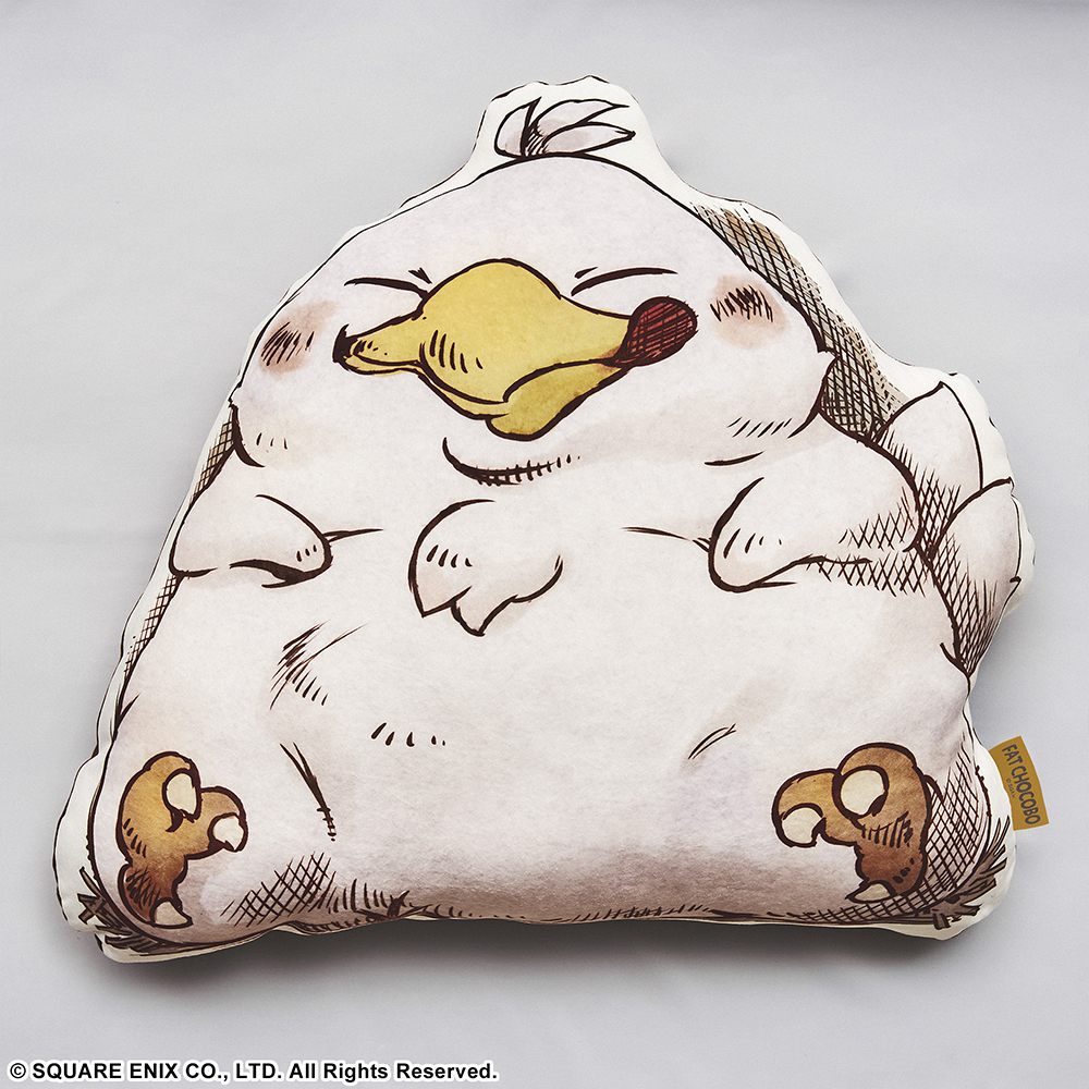 Fat Chocobo Final Fantasy Fluffy Fluffy Die-cut Cushion image count 0