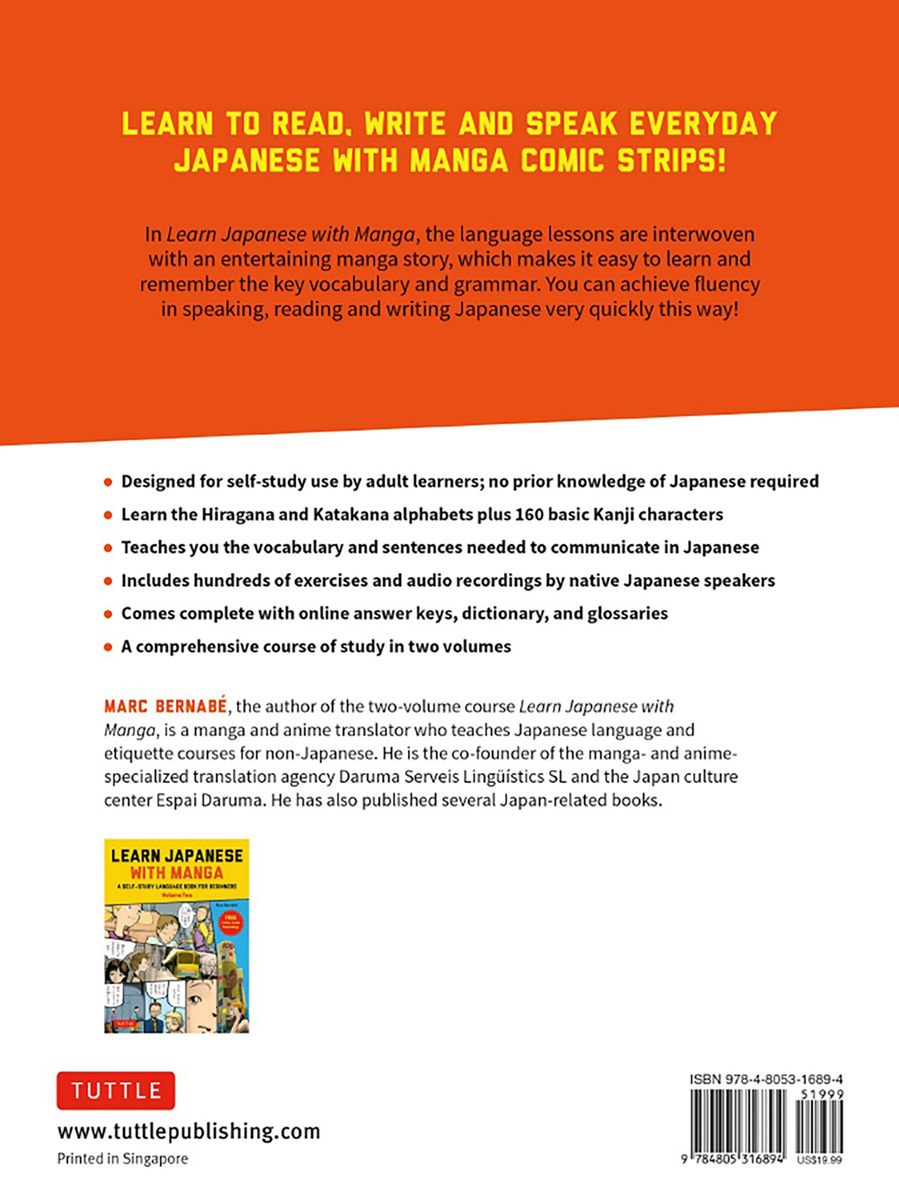 Learn Japanese with Manga Volume One by Marc Bernabe, Gabriel Luque - Ebook