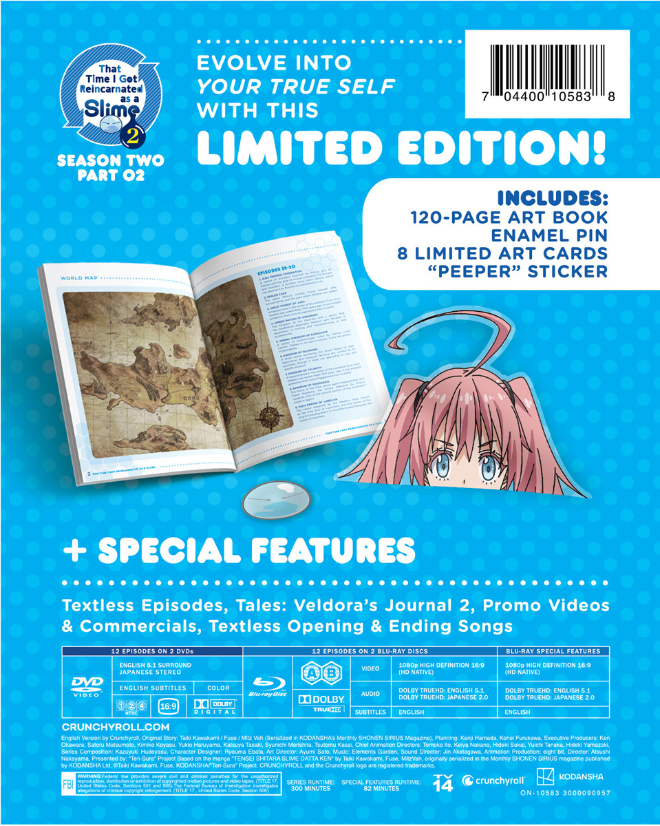 That Time I Got Reincarnated as a Slime Season 2 Parts 1 & 2 (Limited  Edition Blu-ray & DVD) Unboxing – The Normanic Vault