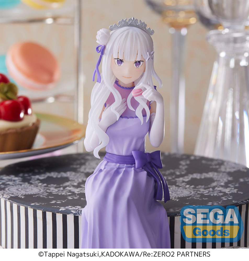 Emilia Dressed-Up Party Perching Ver Re:ZERO Lost in Memories PM Prize Figure image count 7