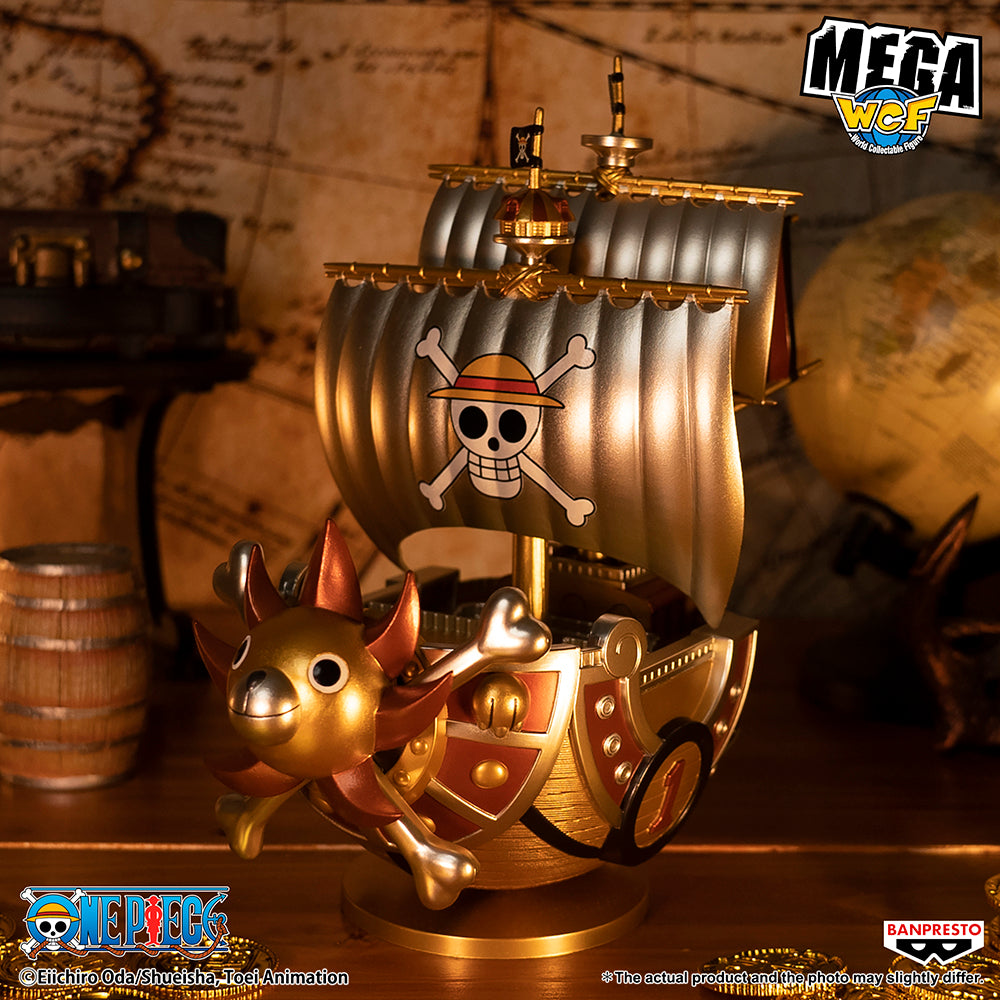 Anime One Piece Thousand Sunny & Meryl Boat Pirate Ship Figure PVC Action  Figure Toys Collectible