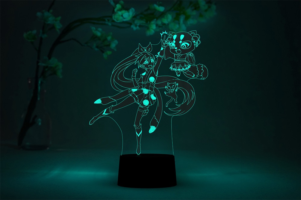 Crunchyroll Hime and Ritsu Otaku Lamp Crunchyroll Exclusive