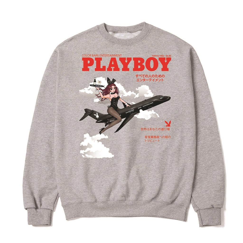 Playboy x Color Bars - Take Flight Crewneck image count 0