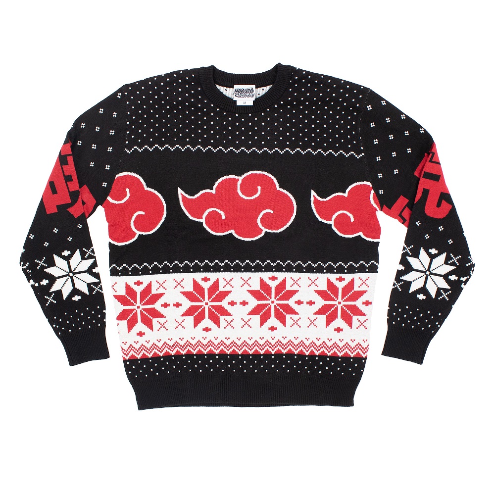 Naruto Shippuden - Akatsuki Fair Isle Holiday Sweater - Crunchyroll Exclusive! image count 0