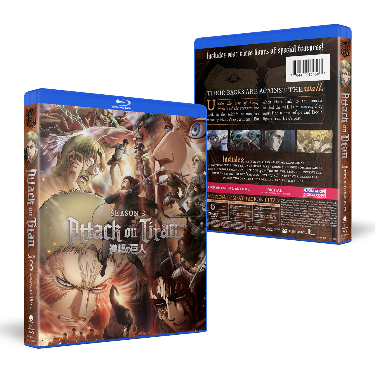 Attack On Titan Blu Ray Season 3 Attack on Titan - Complete Season 3 - Blu-ray | Crunchyroll store