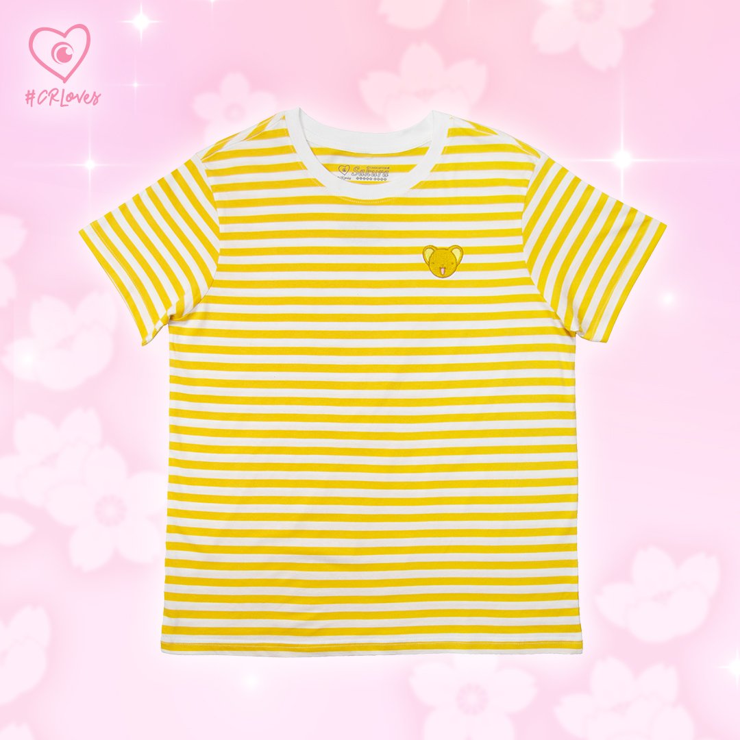 CR Loves Cardcaptor Sakura: Clear Card - Embroidered Kero Striped T-Shirt image count 0