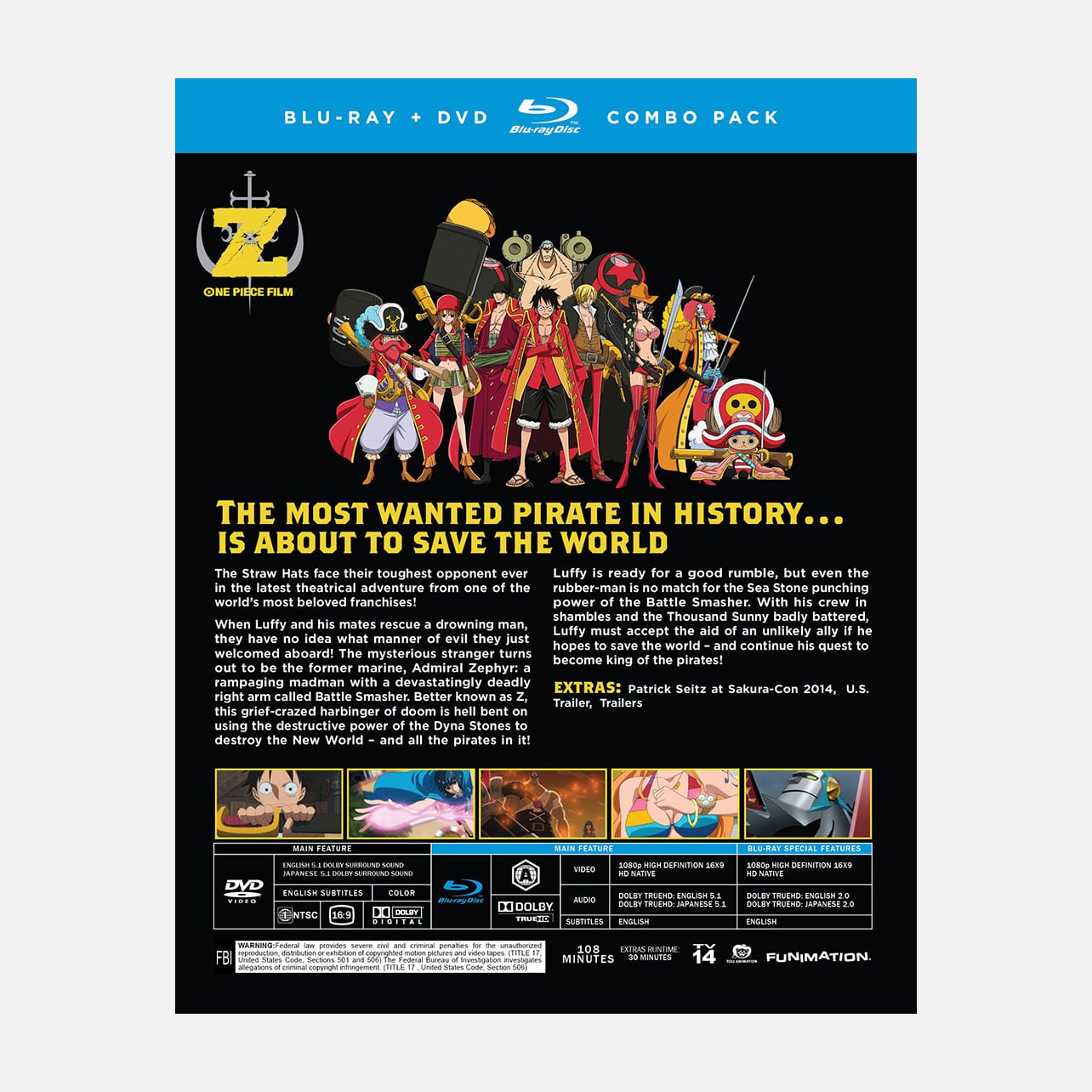 One Piece - Film: Z - Movie - Blu-ray + DVD