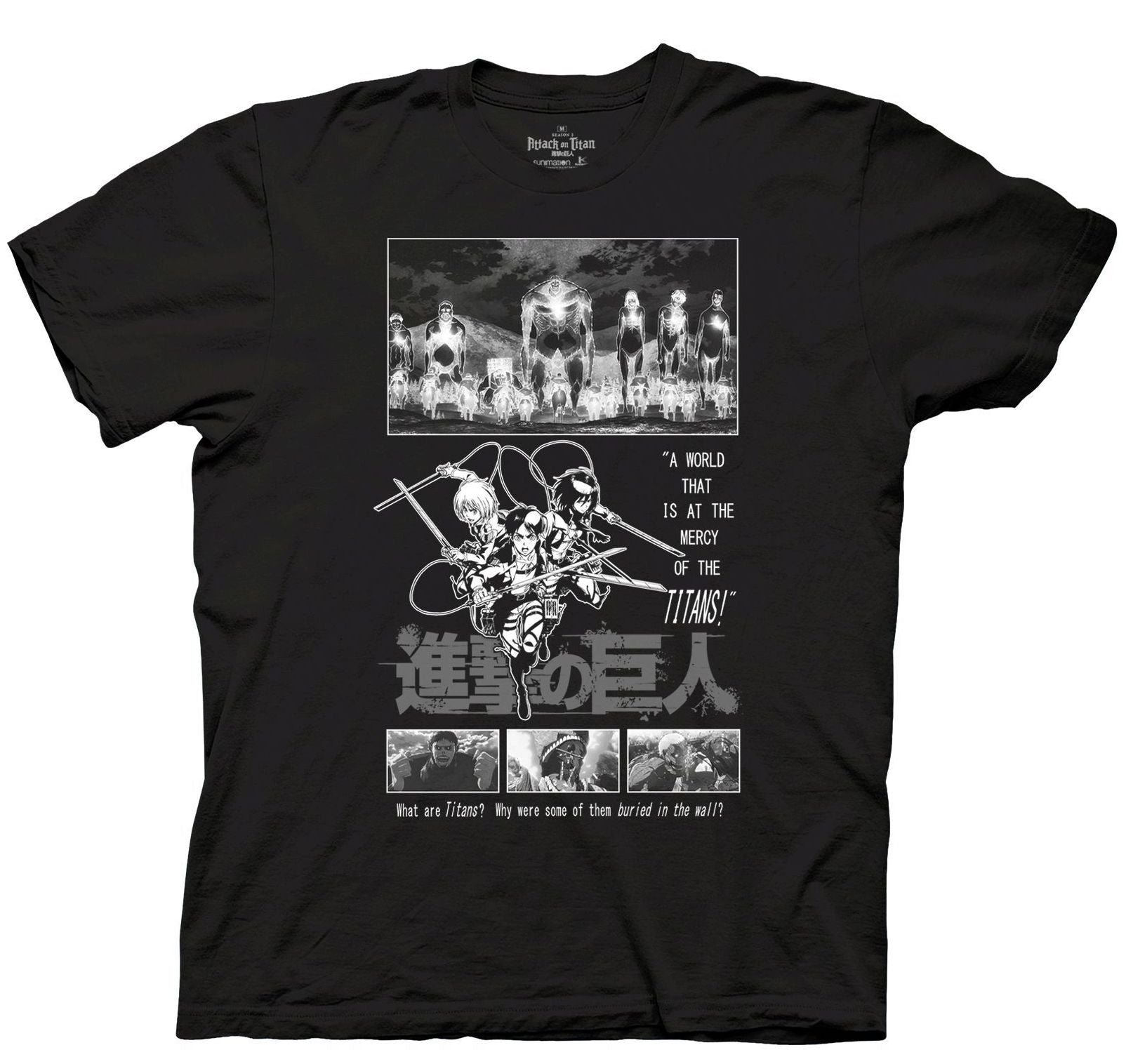 Attack on Titan - Mercy Of The Titans T-Shirt - Crunchyroll Exclusive ...