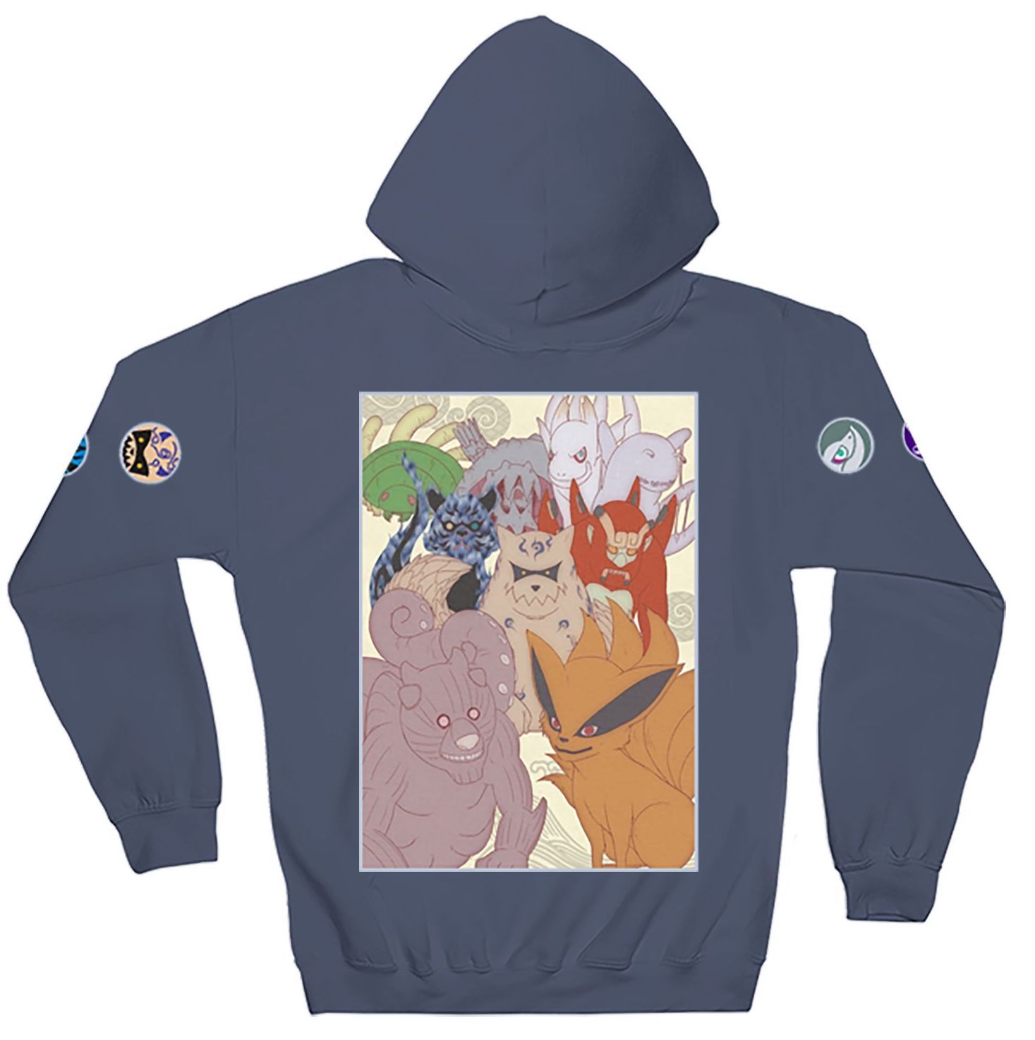 Naruto Shippuden - Bijyu Poster Color Hoodie - Crunchyroll Exclusive! image count 1