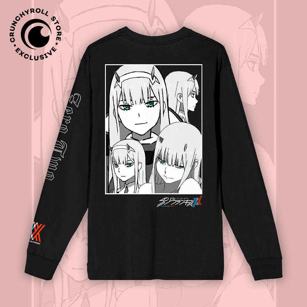 DARLING in the FRANXX - Zero Two Faces Long Sleeve Shirt - Crunchyroll  Exclusive | Crunchyroll Store