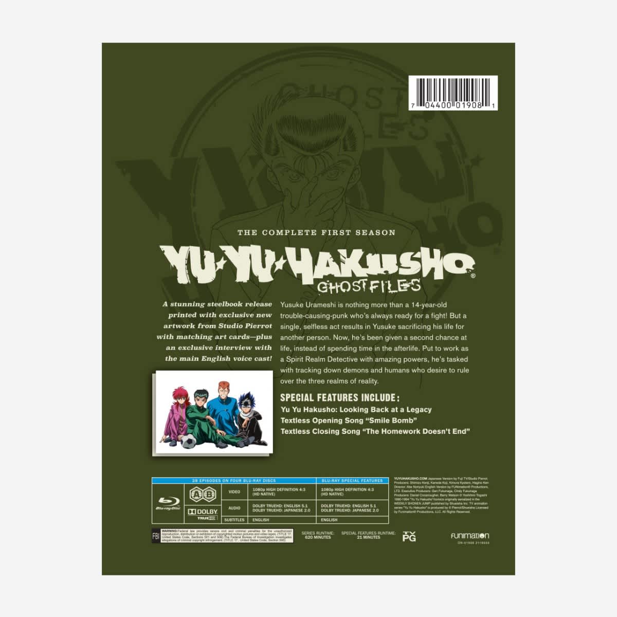 Anime Yu Yu Hakusho em Blu Ray 1080p