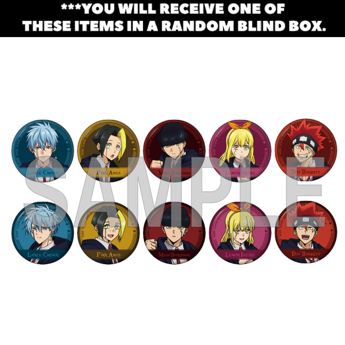 Mashle Magic and Muscles Hologram Can Badge Blind Box image count 0