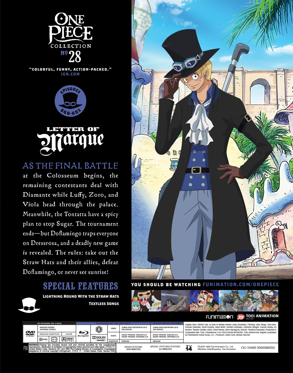 One Piece - Collection 28 - BD/DVD | Crunchyroll Store