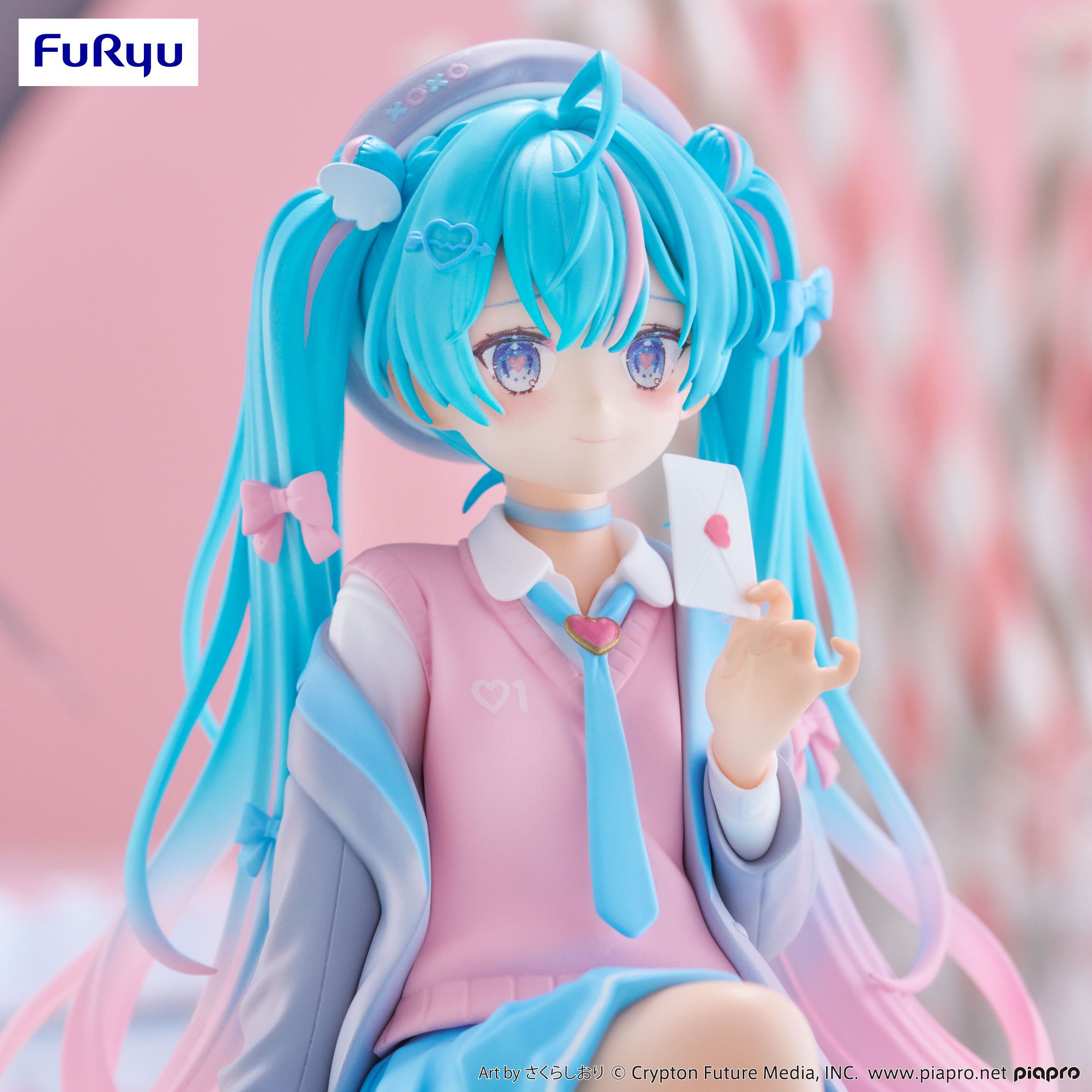 GOOD SMILE COMPANY – Hatsune Miku Love Blazer Ver. – Figura Noodle Stopper, 13 Cm, Collezione Vocaloid