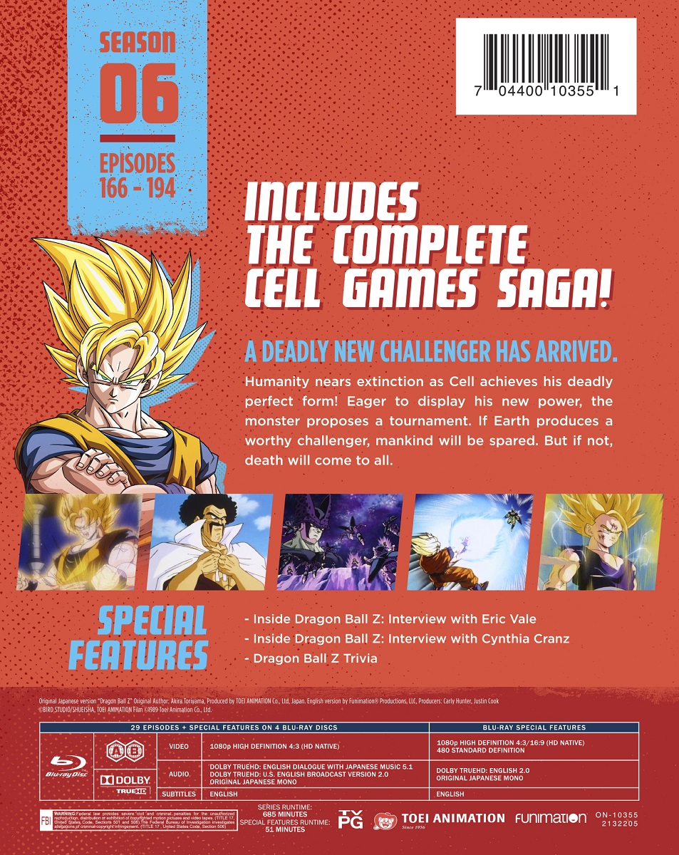 Dragon Ball Z Androids Saga DVD 4-Disc Box Set 704400044823