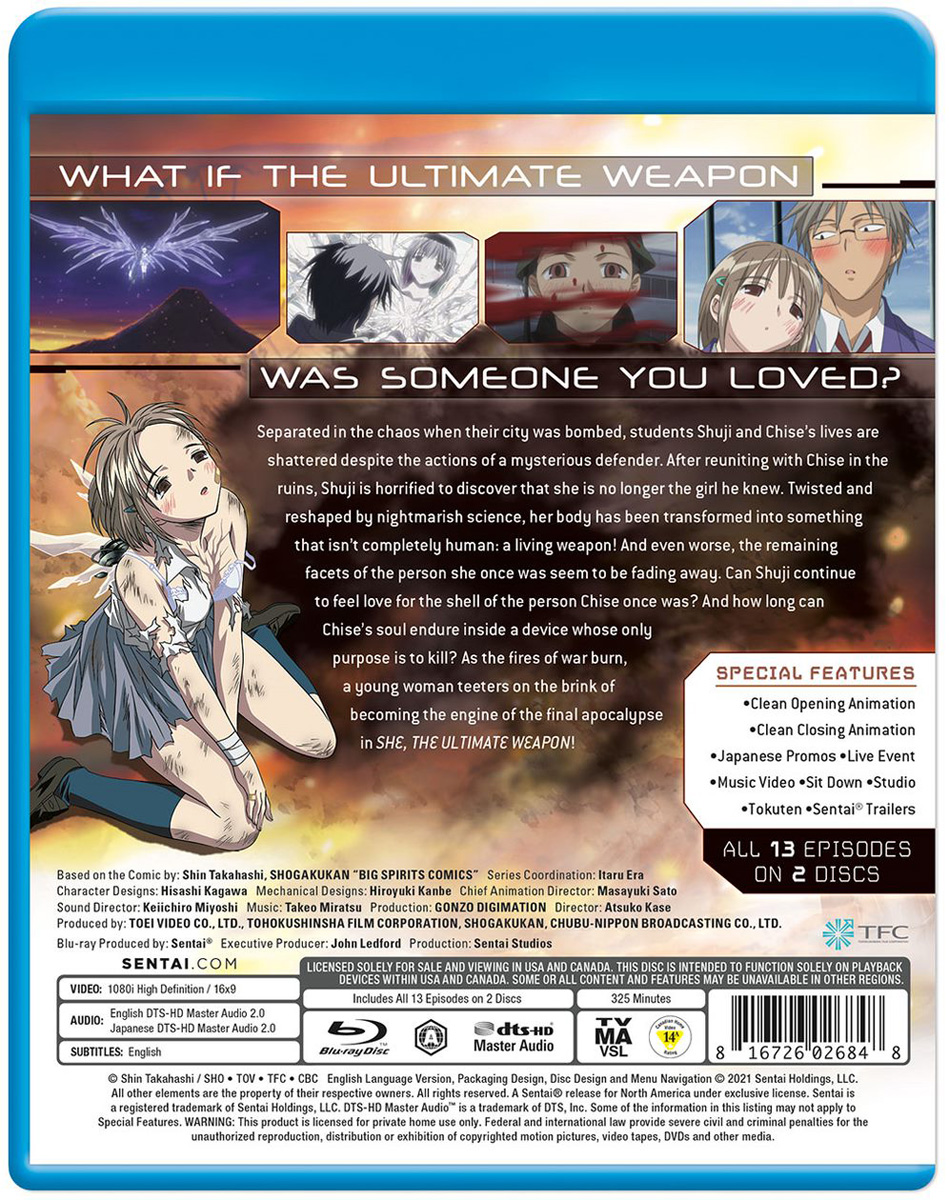 She The Ultimate Weapon Blu Ray Crunchyroll Store