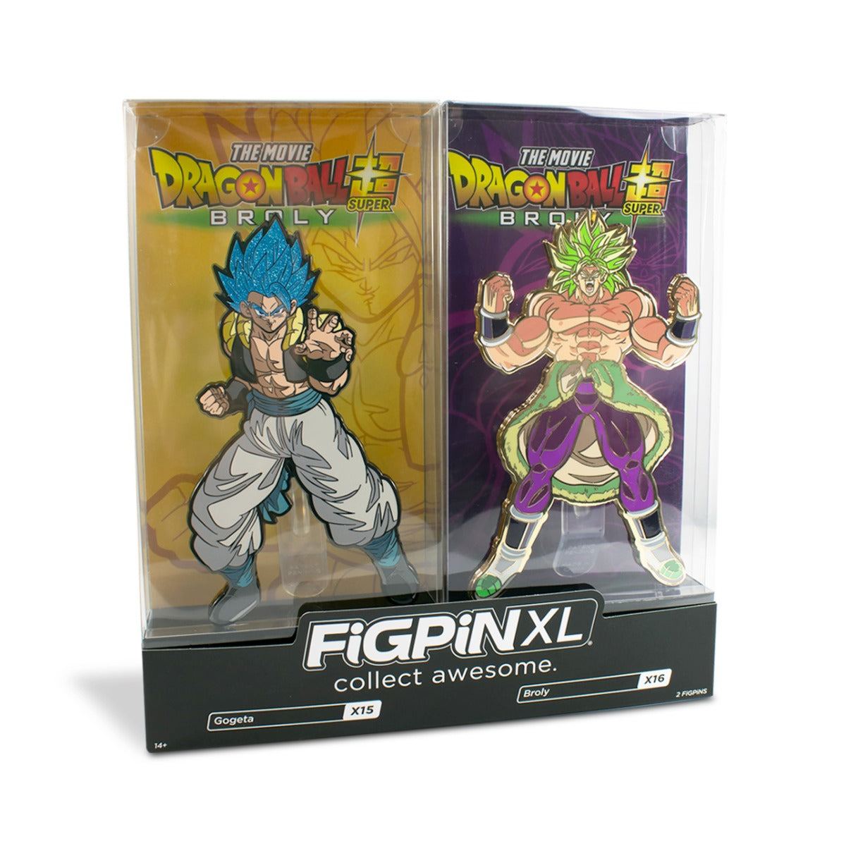 Dragon Ball Super - Gogeta & Broly FiGPiN 2-Pack (XL) (#X15 & #X16) image count 1