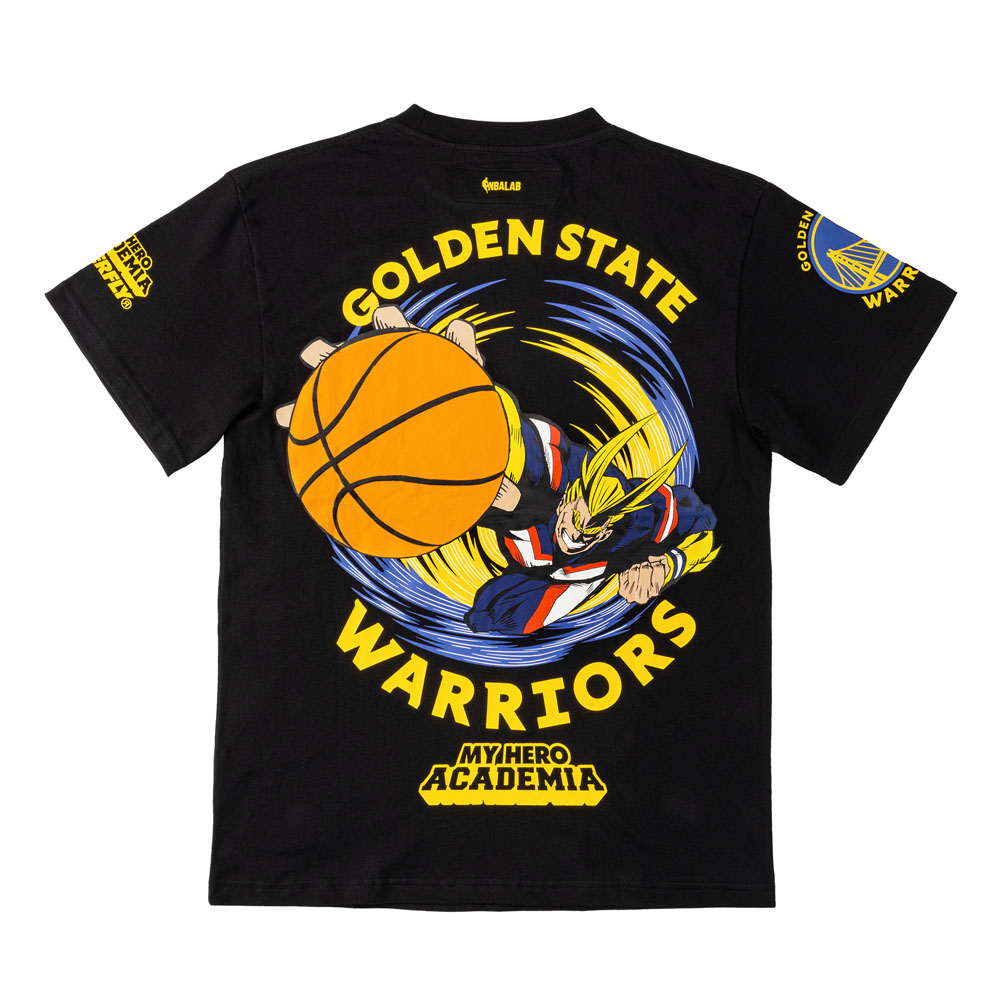 My Hero Academia – My Hero Academia x NBA Golden State Warriors x Hyperfly All Might SS T-shirt image count 1